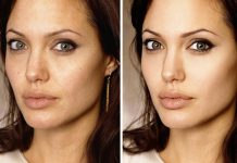 ภาพถ่ายของดาวก่อนและหลัง Photoshop